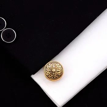 Sculptate în Aur Antic Argintiu-culoare Regală greacă Model de Butoni de Banchet Costum Camasa franceză Manșetă Link-uri High-end pentru Bărbați Bijuterii Cadouri