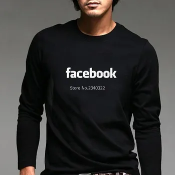 SE programatorii facebook tricou de toamnă de primăvară de bumbac cu mâneci lungi tricou