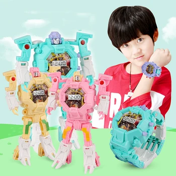 Se Uita baietii Jucărie Deformare Robot de Proiecție Deformabile Desene animate pentru Copii Jucărie Cadou Distractiv pentru Copii Jucarii
