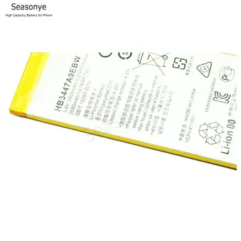 Seasonye 1x 2600mAh / 9.88 Wh HB3447A9EBW de Înlocuire Telefon Li-Polimer Acumulator Pentru Huawei Ascend P8