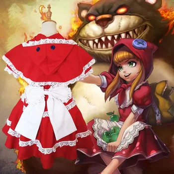 SEEDRULIA LOL Gothic Lolita Annie (Crăciun) Uniforma Menajera Costum Cosplay Anime Costume