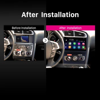 Seicane 10.1 inch Android 10.0 GPS Navi Auto Auto Radio Player pentru anul 2013 2016 Citroen C4 Volan Controlul
