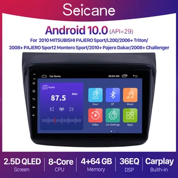 Seicane Android 10.0 2+32G Radio Auto GPS Unitate Player Stereo 2din Pentru Mitsubishi Pajero Sport/L200/2006+ Triton/2008+ PAJERO 2010