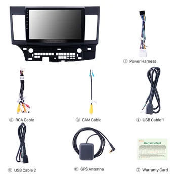 Seicane Android 10.0 DSP ip-uri Auto 2DIN Radio Șef Unitate de Navigare GPS Audio Player Multimedia Pentru Mitsubishi Lancer-ex 2008-
