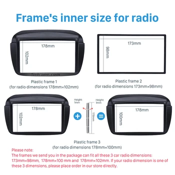 Seicane Din Dublu în linie Audio Montaj Adaptor Radio Cadru Panou de Fascia pentru FIAT DOBLO Trim Kit