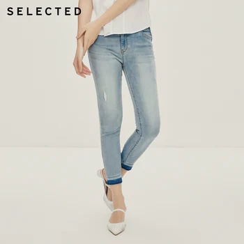 SELECTATE Femei Vara Elastic la Mijlocul naștere Vigoare Skinny Crop Jeans S|420232520