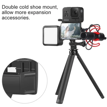 Selfie Vlog Oglindă pentru GoPro Hero 8 Vlogging Ecran Flip Rece Pantof de Montare pentru Go Pro 7 6 5 Yi Mijia Accesorii SJCAM