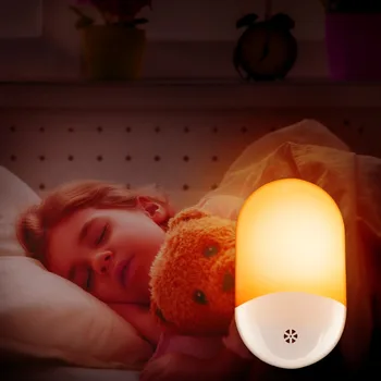 Senzor de lumină de Control de Noapte Senzor de Lumină Lampă Mini UE NE-a UNIT Plug Noutate Dormitor Pătrat lampă Pentru Copii Cadou de lumini