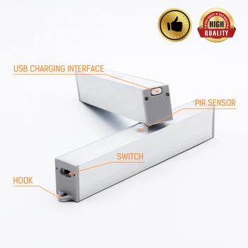 Senzor de mișcare Lumina de Noapte Led 5V 1A 0.1 W Urgență Ușoară Dulap Portabil Mini Cabinet de Lumină de Încărcare USB Dulap Lampa cu Lumini de