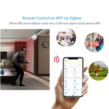Senzorul de Mișcare PIR ZigBee Wireless WiFi Detector de Infraroșu de Securitate de Alarmă Antifurt Senzor Ewelink APLICAȚIE de Control Built-in Baterie