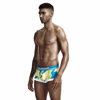 SEOBEAN Houndstooth boxeri Barbati Nou Model de chiloți neopreno pijama Camo hombre Lenjerie Sexy calson homme