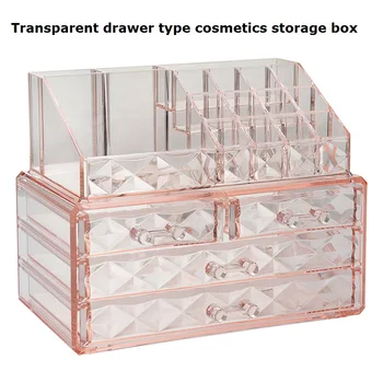 Sertar Transparent tip cosmetice cutie de depozitare multi-strat desktop masa de machiaj bijuterii îngrijire a pielii birouri diverse organizator cutie