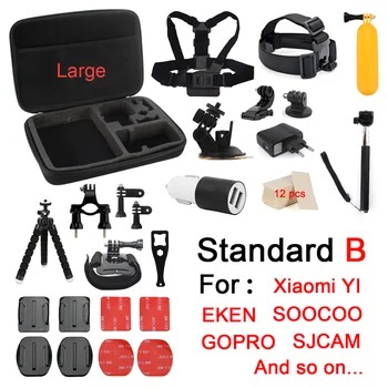 Set de accesorii pentru Gopro go pro hero 6 5 4 3 kit de montare pentru SJCAM pentru xiaomi mijia pentru yi 4k eken h9 de acțiune aparat de fotografiat