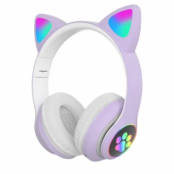 Setul cu cască bluetooth căști auriculares popsocket căști wireless fone de ouvido strălucire Pc prietenele pisica drăguț CONDUS 5.0 STN-28