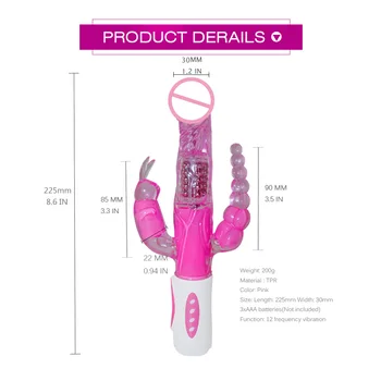 Sex G Spot Vibrator Rabbit Vibrator pentru Femei Jucării pentru Adulți Silicon rezistent la apa Vagin, Clitoris Masaj Jucarii Sexuale Pentru Femei