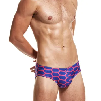 Sexy bărbat scăzut rize de înot Camuflaj bine trunchiuri de înot talie joasa înot gay slip, costume de baie, mozaic de culoare vinde fierbinte de Vară