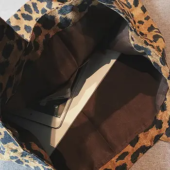 Sexy Leopard de sex Feminin Tote sac Mare 2018 Moda de Iarna Noi de Calitate piele de Căprioară Femei Geantă de mână de Designer Geantă de Cumpărături Mare de Saci de Umăr