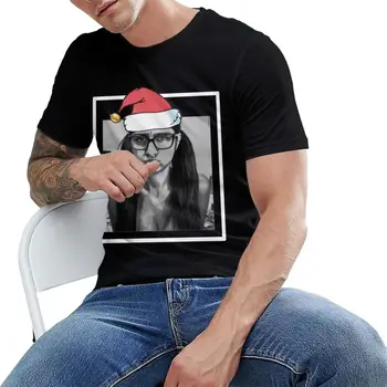 Sexy Santa Mia Khalifa Crăciun Tricou Barbat S-6XL de Mari Dimensiuni Slim Tricou Personalizat Desgin Bumbac La Camiseta
