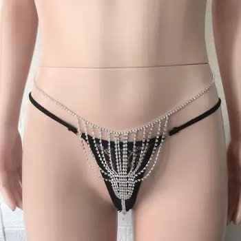 Sexy Stras femei bijuterii de lux delicat ciucure multi strat lucios cristal Bikini Sutien curea pantaloni de corp bijuterii lanț