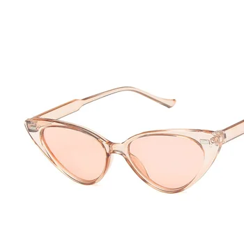 Sexy Triunghi Ochi de Pisica ochelari de Soare pentru Femei Brand Designer de Epocă Alb Cateye Ochelari de Soare de sex Feminin Oculos De Sol UV400
