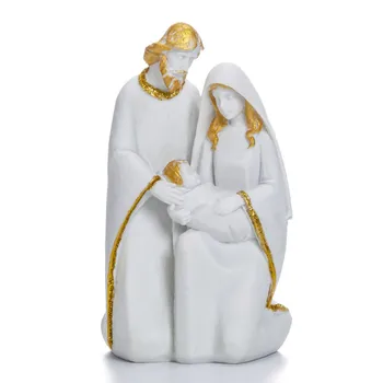 Sfânta Familie Figurine Isus Joseph Maria Copilului Figurina Comuniune Decor Botez Nașterii Statuie De Masă Biserica De Aprovizionare Cadou