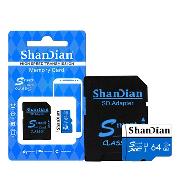 ShanDian card de memorie Micro SD de 32GB class10 16GB 64GB 8GB TF card Microsd Pen drive de memorie Flash disk pentru telefonul inteligent