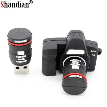 SHANDIAN Desene animate USB 2.0 Flash Drive 4GB 8GB 16GB 32GB 64GB 128GB stocare Pen-Drive Faimosul Brand Camera Memory Stick Pentru Fotografie