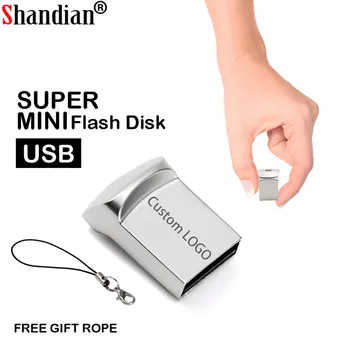 SHANDIAN Nou flash disk ultra mini USB flash drive memory stick pen drive 4GB, 16GB 32GB 64GB Pendrive flash drive cu coarda