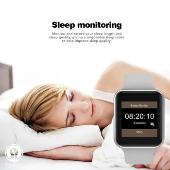 SHAOLIN Original Ceas Inteligent Seria 6 Dispozitive Portabile de Sincronizare Notifier pentru Apple Watch Android Bluetooth Smartwatch (Butonul Rosu)
