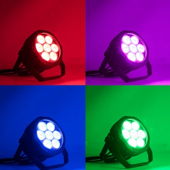 SHEHDS Impermeabil LED Par 7x12W RGBW Lumină în aer liber rezistent la apa IP65 7x18W 6in1 DMX Efect Lumini de Scena Profesionist de Scena DJ