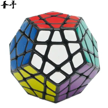 Shengshou Megaminx 3x3 Profesionale Viteza Magic Cube Puzzle Autocolant 12 Părți cubo magico Învățământ Cadou Jucarii Pentru Copii