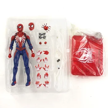 SHF Spiderman Departe De Casă Spider Man Acțiune Figura Costum din PVC de Colectare Model de Jucărie pentru Copii de 14.5 cm