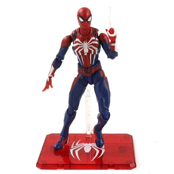 SHF Spiderman Departe De Casă Spider Man Acțiune Figura Costum din PVC de Colectare Model de Jucărie pentru Copii de 14.5 cm