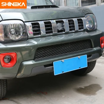 SHINEKA Car Styling ABS lămpii de Ceață Față Lampă de Decorare a Acoperi Trim Cadru Autocolant Fit Pentru Suzuki Jimny 2012+ Accesorii Auto