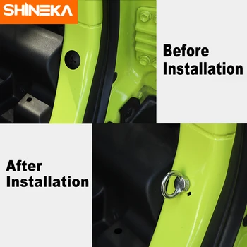 SHINEKA Interior Laminat Rotund Gaură Șurub Capac Decorativ pentru Suzuki Jimny 2019+ din Oțel Inoxidabil pentru Suzuki Jimny Styling Auto