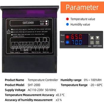 SHT-2000 Controler de Temperatura Termostat Termostat Incubatorul de Releu Berii Incubator de Încălzire Cooler de 12V, 24V, 220V 30% OFF
