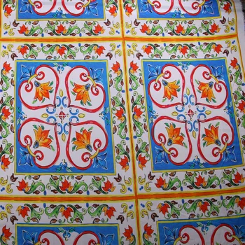 Sicilia dungă Printed tesatura de bumbac pentru femei, copii rochie DIY pânză pentru Mozaic de Cusut cu Acul lucru manual papusi Material