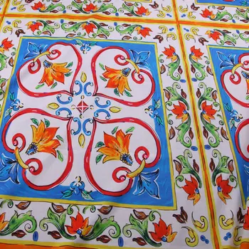 Sicilia dungă Printed tesatura de bumbac pentru femei, copii rochie DIY pânză pentru Mozaic de Cusut cu Acul lucru manual papusi Material