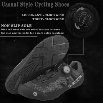SIDEBIKE 2019 Noi Tot Teren Non-blocare Pantofii de Ciclism om Respirabil Mountain Bike Pantofi de petrecere a timpului Liber Drum de Biciclete Pantofi Plat 36-46