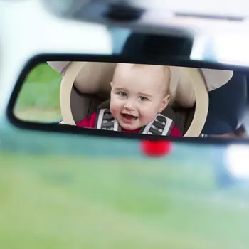 Siguranta Copilului Oglinda Retrovizoare, Haha Oglinda Auto Baby Inversă Loc De Observare Oglindă Mare Câmp De Vedere Retrovizoare Oglindă Auxiliar