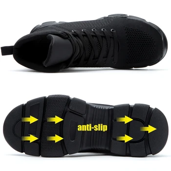 Siguranta La Locul De Munca Cizme Pantofi Pentru Bărbați Indestructibil De Siguranță Pantofi Bombeu Metalic Pantofi Cizme De Iarna Cizme De Siguranță De Securitate Pantofi De Lucru