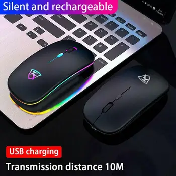 Silent LED Backlit Soareci USB Optic Ergonomic Mouse de Gaming Reîncărcabilă Mouse-ul fără Fir PC Mouse de Calculator Gamer Mouse-ul Pentru Laptop