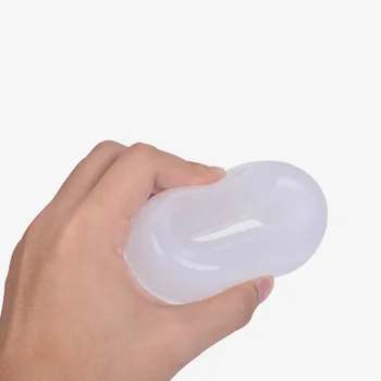 Silicon alb mare penis cock ring Intarziere Ejaculare moale Preputul penisului penis inele mingea targă Adult sex produsele pentru bărbați