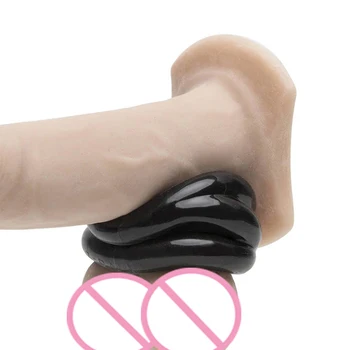 Silicon Erotic Dublu De Blocare Penis Inel De Jucarii Sexuale Pentru Barbati Sex-Shop Penis Inele Inele Pentru Penis Intarziere Ejaculare Penis Inele De Jocuri Pentru Adulți