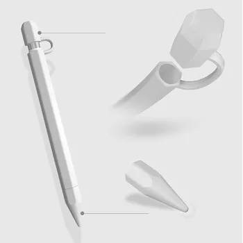 Silicon Moale Caz Pentru Apple Pencil IPencil Sfat Titularul De Acoperire Tableta Touch Pen Stylus 360 Full Husă De Protecție Accesorii Genti