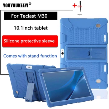 Silicon moale caz pentru Teclast M30 10.1 tableta pc pentru Copii în condiții de Siguranță la Șocuri capac de Silicon pentru M30 Vine cu stand
