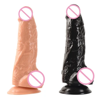 Silicon Vibrator Adult Jucarii Sexuale Pentru Femei Realist Penis Ventuza G Spot Vagin Stimulator De Sex Feminin Erotic Masturbare Produse