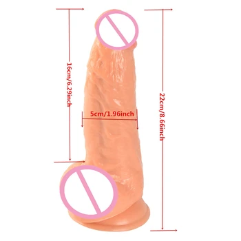 Silicon Vibrator Adult Jucarii Sexuale Pentru Femei Realist Penis Ventuza G Spot Vagin Stimulator De Sex Feminin Erotic Masturbare Produse