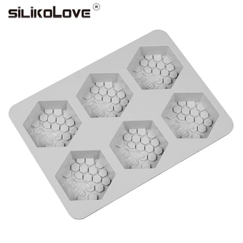 SILIKOLOVE Mucegai Silicon de Albine Săpun mucegai 6 cavitate ușor pentru scoaterea din ea Săpun Manual Ambarcațiuni Pentru Diy Săpun Maker Oferă Personalizabil