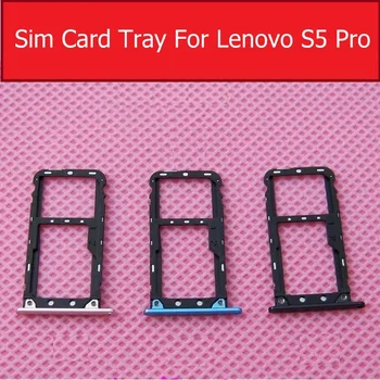 Sim Card Tray Holder Pentru Lenovo S5 Pro L58041 / Pentru Lenovo S5 Pro GT L58091 Sim Slot pentru Card SD Adaptor de Piese de schimb